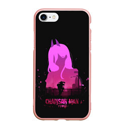 Чехол iPhone 7/8 матовый Chainsaw Man Power