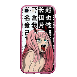 Чехол iPhone 7/8 матовый AHEGAO ZERO TWO Зеро ту ахегао