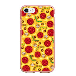 Чехол iPhone 7/8 матовый Pizza salami