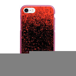 Чехол iPhone 7/8 матовый Распространение Вируса, цвет: 3D-малиновый