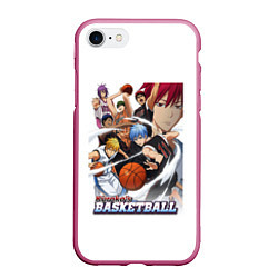 Чехол iPhone 7/8 матовый Kurokos Basketball 1, цвет: 3D-малиновый