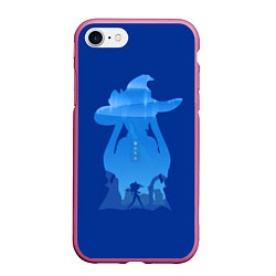 Чехол iPhone 7/8 матовый Астролог Мона, цвет: 3D-малиновый