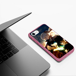Чехол iPhone 7/8 матовый Genshin Impact Топ, цвет: 3D-малиновый — фото 2