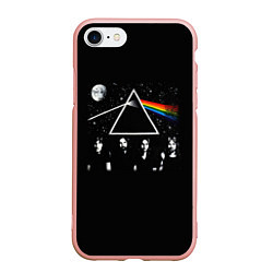 Чехол iPhone 7/8 матовый PINK FLOYD LOGO ПИНК ФЛОЙД НЕБО, цвет: 3D-светло-розовый