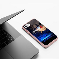 Чехол iPhone 7/8 матовый Dyng Light 2: Stay Human - Приближается ночь, цвет: 3D-светло-розовый — фото 2