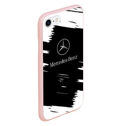 Чехол iPhone 7/8 матовый Mercedes-Benz Текстура, цвет: 3D-светло-розовый — фото 2