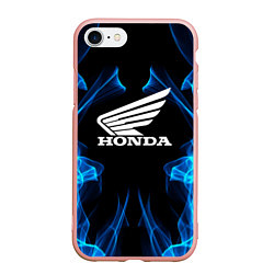 Чехол iPhone 7/8 матовый Honda Fire, цвет: 3D-светло-розовый