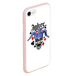 Чехол iPhone 7/8 матовый JOKER Джокер, цвет: 3D-светло-розовый — фото 2