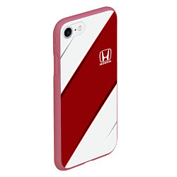 Чехол iPhone 7/8 матовый Honda - Red sport, цвет: 3D-малиновый — фото 2