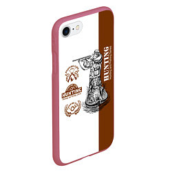 Чехол iPhone 7/8 матовый Охота на Утку, цвет: 3D-малиновый — фото 2