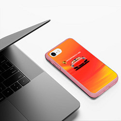 Чехол iPhone 7/8 матовый Porsche porsche, цвет: 3D-баблгам — фото 2