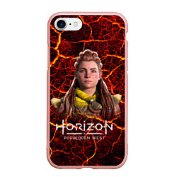 Чехол iPhone 7/8 матовый Horizon Forbidden West Элой, цвет: 3D-светло-розовый