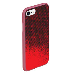 Чехол iPhone 7/8 матовый RED GRUNGE SPORT GRUNGE, цвет: 3D-малиновый — фото 2