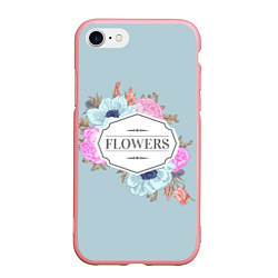 Чехол iPhone 7/8 матовый Букет цветов!, цвет: 3D-баблгам