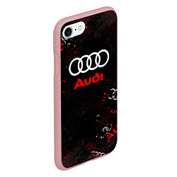 Чехол iPhone 7/8 матовый AUDI АУДИ SPORT Паттерн, цвет: 3D-баблгам — фото 2