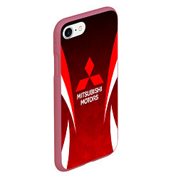 Чехол iPhone 7/8 матовый MITSHUBISHI RED CAMO, цвет: 3D-малиновый — фото 2
