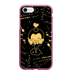 Чехол iPhone 7/8 матовый Bendy And The Ink Machine heart