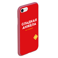 Чехол iPhone 7/8 матовый СЛАДКАЯ АНЖЕЛА, цвет: 3D-малиновый — фото 2