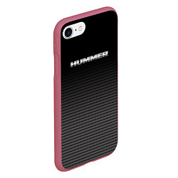 Чехол iPhone 7/8 матовый Hummer h2, цвет: 3D-малиновый — фото 2