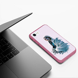 Чехол iPhone 7/8 матовый The Northman Olga, цвет: 3D-малиновый — фото 2