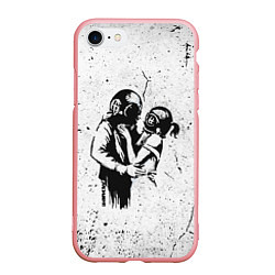 Чехол iPhone 7/8 матовый BANKSY БЭНКСИ космос, цвет: 3D-баблгам