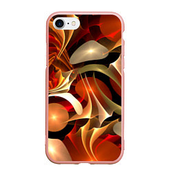 Чехол iPhone 7/8 матовый Абстрактные цифровые спирали
