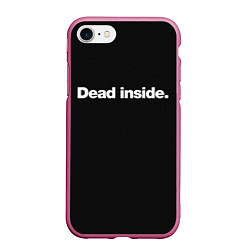 Чехол iPhone 7/8 матовый Dead Inside Надпись