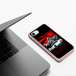 Чехол iPhone 7/8 матовый Мазда RX - 7, цвет: 3D-светло-розовый — фото 2