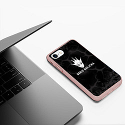 Чехол iPhone 7/8 матовый Boris brejcha борис брейча, цвет: 3D-светло-розовый — фото 2