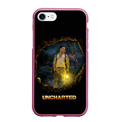 Чехол iPhone 7/8 матовый Uncharted Анчартед Фильм, цвет: 3D-малиновый