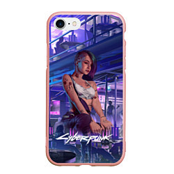 Чехол iPhone 7/8 матовый Jydy Джуди Cyberpunk2077