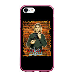 Чехол iPhone 7/8 матовый Kurt Cobain 1967 - 1994