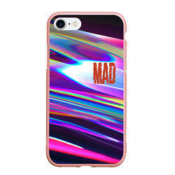 Чехол iPhone 7/8 матовый Neon pattern Mad, цвет: 3D-светло-розовый