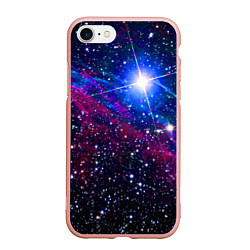 Чехол iPhone 7/8 матовый Открытый космос Star Neon
