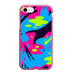 Чехол iPhone 7/8 матовый Color abstract pattern Summer