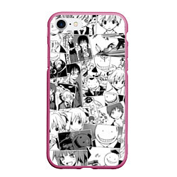 Чехол iPhone 7/8 матовый Ansatsu kyoshitsu pattern