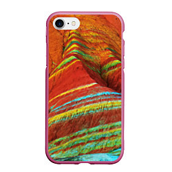 Чехол iPhone 7/8 матовый Знаменитые разноцветные горы Китай