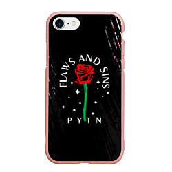 Чехол iPhone 7/8 матовый Payton Moormeie pattern rose, цвет: 3D-светло-розовый