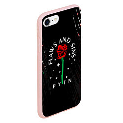 Чехол iPhone 7/8 матовый Payton Moormeie pattern rose, цвет: 3D-светло-розовый — фото 2