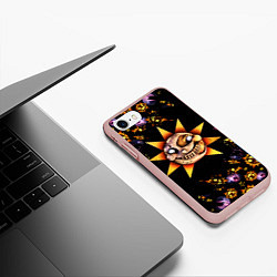 Чехол iPhone 7/8 матовый Five Nights at Freddys: Security Breach Солнце пат, цвет: 3D-светло-розовый — фото 2