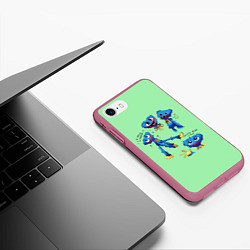 Чехол iPhone 7/8 матовый POPPY PLAYTIME HAGGY WAGGY - ПОППИ ПЛЕЙТАЙМ ХАГГИ, цвет: 3D-малиновый — фото 2