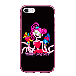 Чехол iPhone 7/8 матовый POPPY PLAYTIME Mommy long legs, цвет: 3D-малиновый