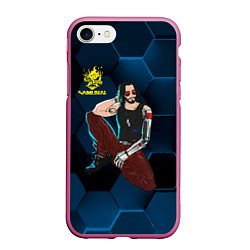 Чехол iPhone 7/8 матовый Johnny cyberpunk2077