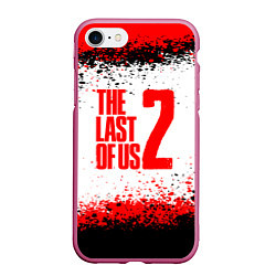 Чехол iPhone 7/8 матовый The last of us 2 - зе ласт оф ас 2, цвет: 3D-малиновый