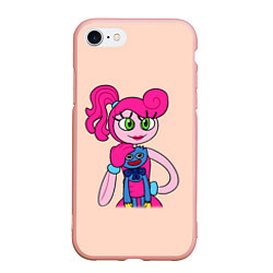 Чехол iPhone 7/8 матовый POPPY PLAYTIME - Mommy long legs and Haggy Waggy, цвет: 3D-светло-розовый