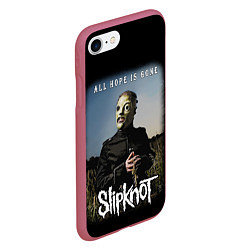 Чехол iPhone 7/8 матовый SLIPKNOT - All Hope Is Gone Iowa 2008, цвет: 3D-малиновый — фото 2