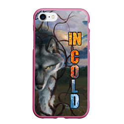 Чехол iPhone 7/8 матовый IN COLD wolf with logo