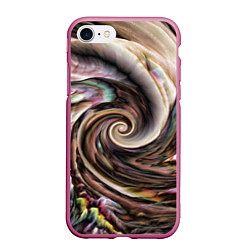 Чехол iPhone 7/8 матовый Картина-абстракция Ураган, цвет: 3D-малиновый