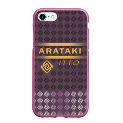 Чехол iPhone 7/8 матовый Аратаки Итто Arataki Itto Elements Genshin Impact