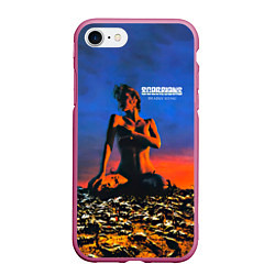 Чехол iPhone 7/8 матовый Deadly Sting - Scorpions, цвет: 3D-малиновый